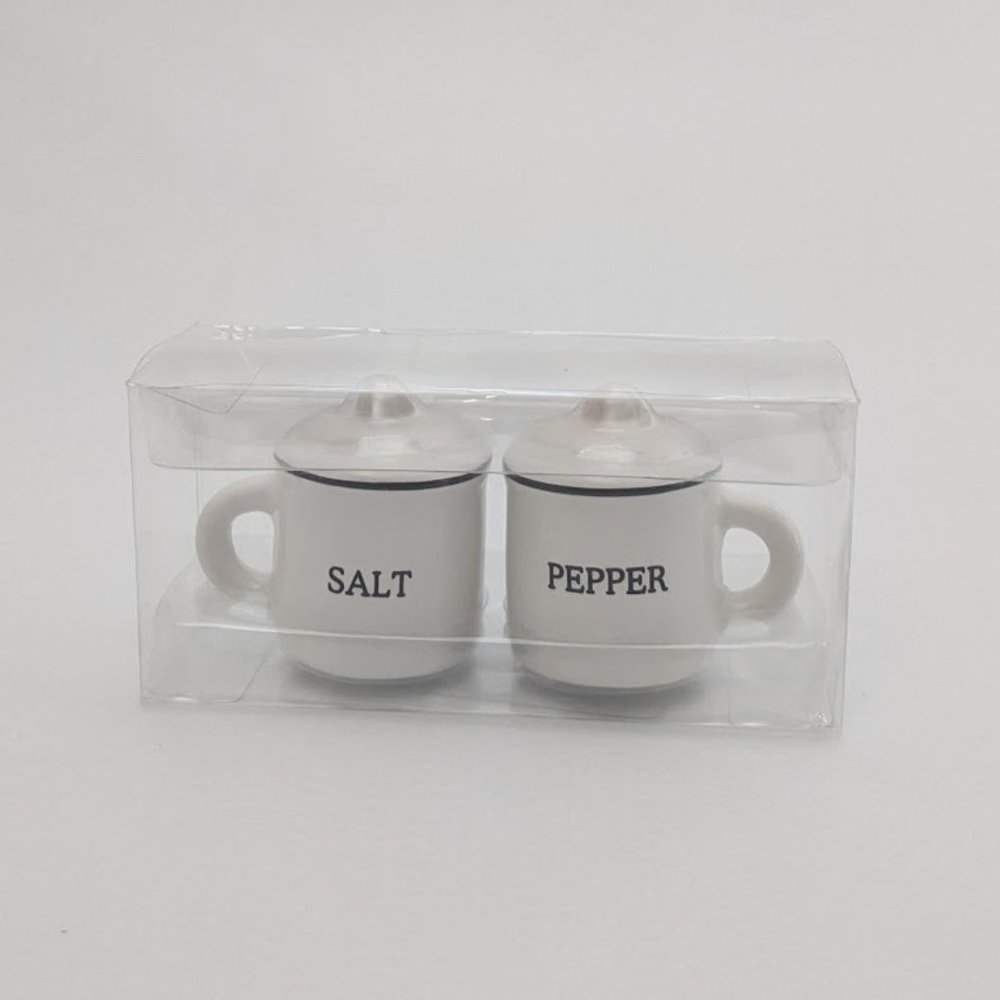 Farmhouse Ceramic Salt and Pepper Shakers